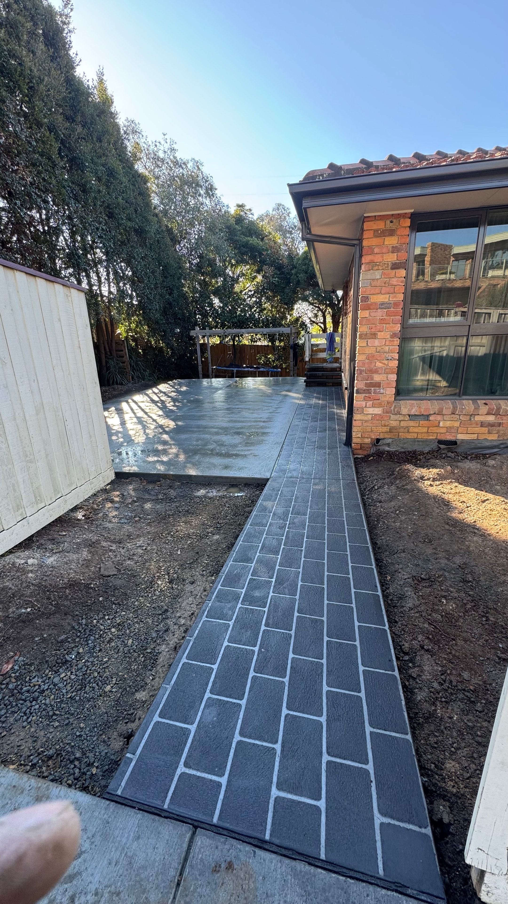 Decorative Path & Basketball Court — Glen Iris, Melbourne