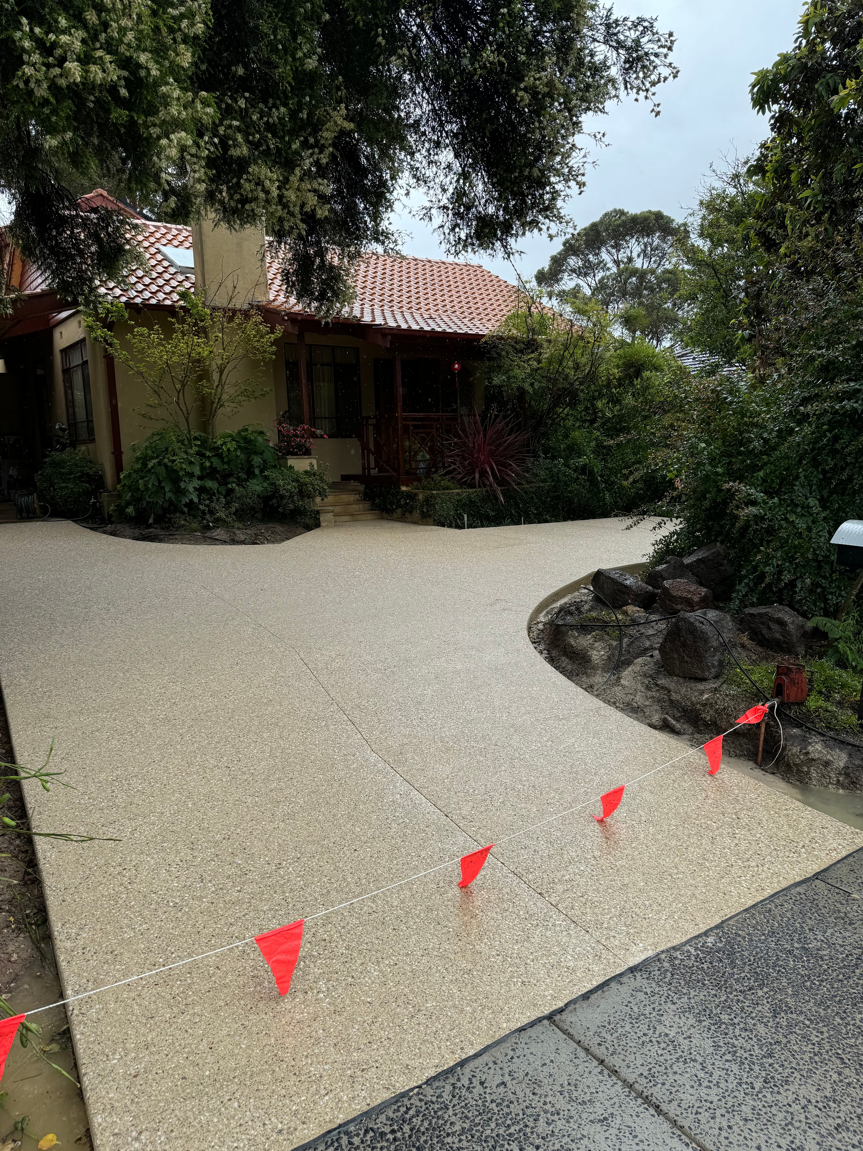 Exposed Aggregate Driveway — Mount Waverley