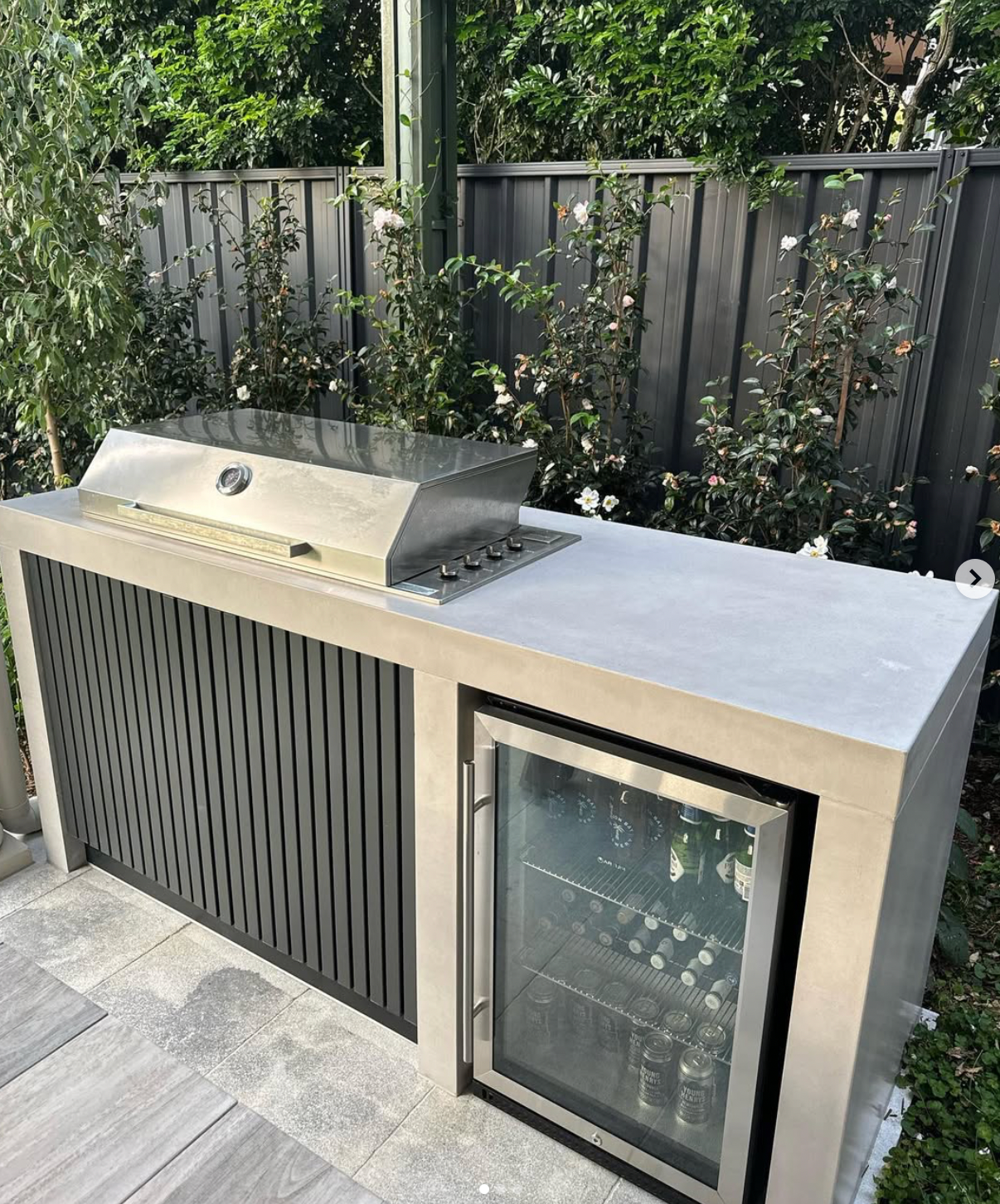 Concrete BBQ Benchtops